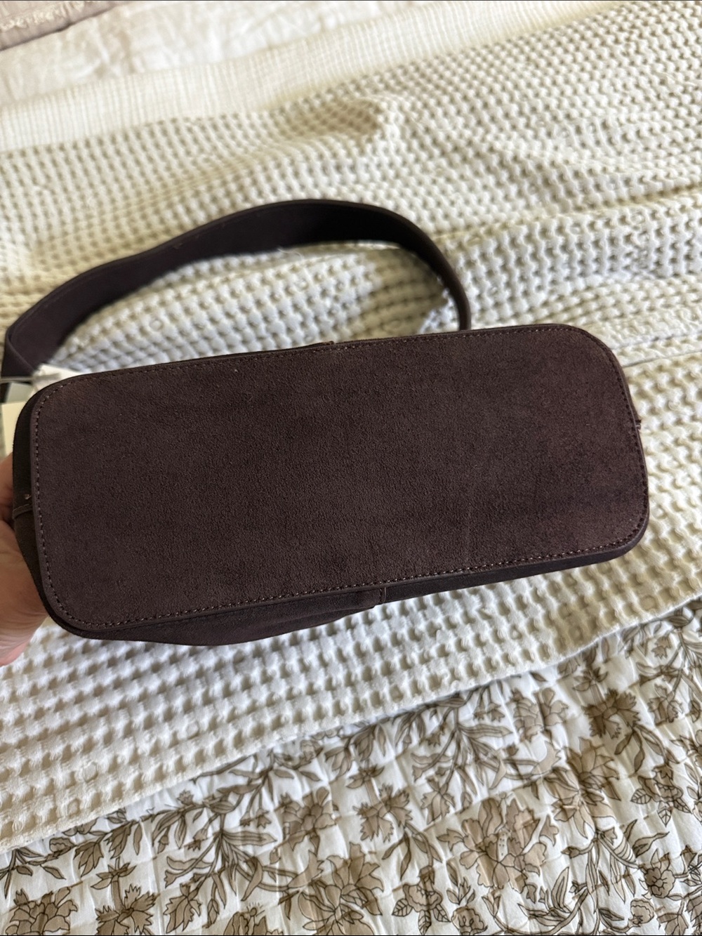a new day Dark Brown Suede Shoulder Bag - Picture 4 of 4